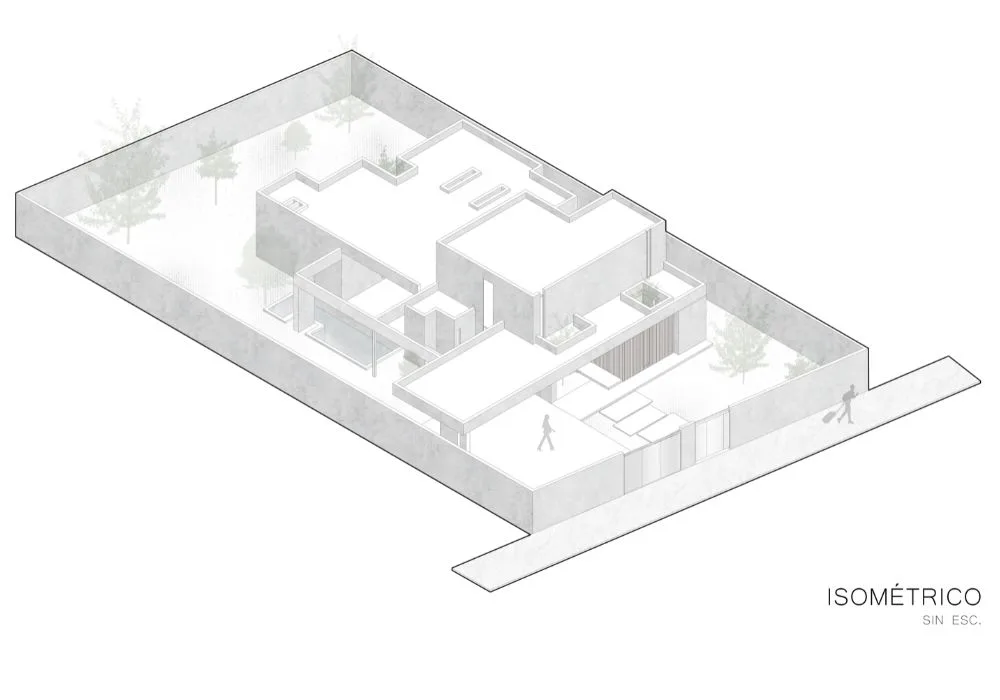 Plano Isométrico del proyecto Casa GL