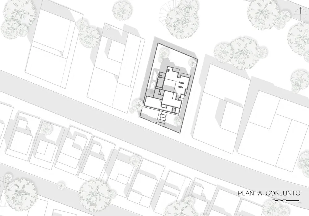 Plano Planta Conjunto del proyecto Casa GL