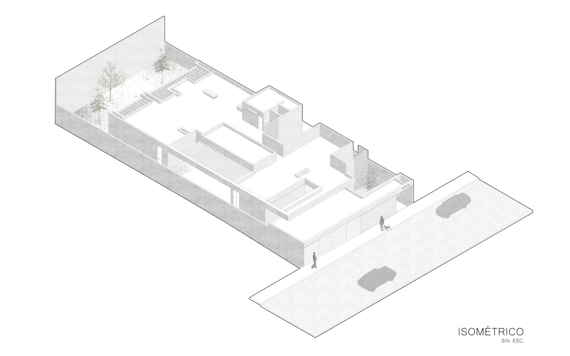 Plano Isométrico del proyecto Casa DM