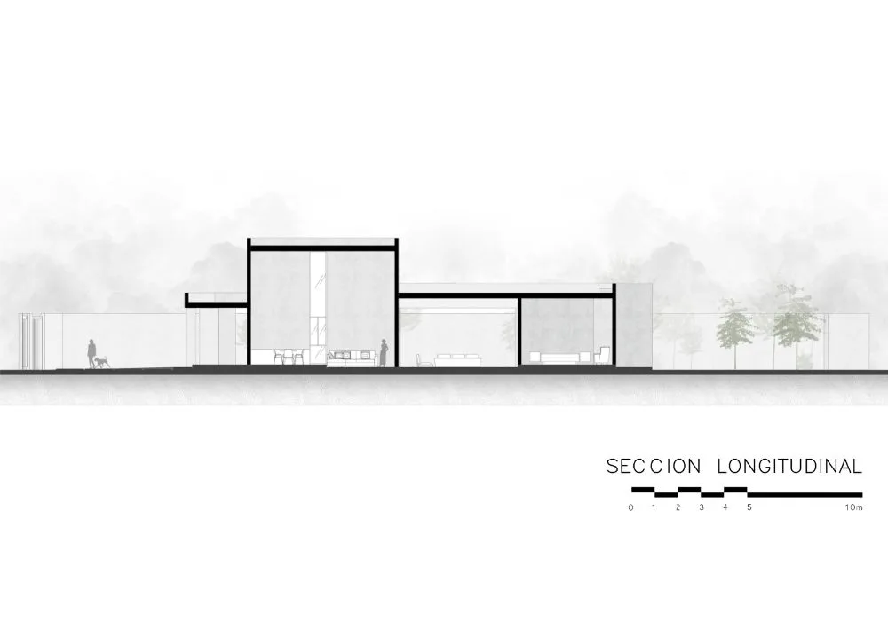 Plano Sección L del proyecto Casa GL